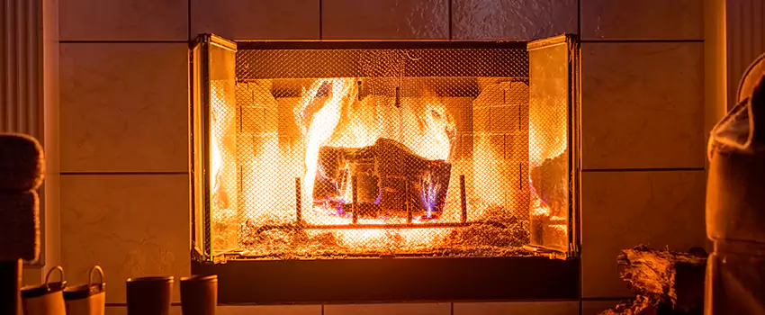 Mendota Hearth Landscape Fireplace Installation in Haltom City, Texas