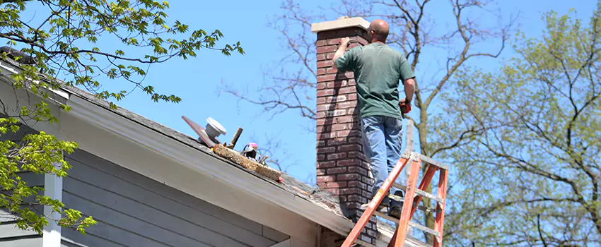 Vinyl and PVC Chimney Flashing Installation in Haltom City, TX