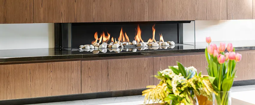 Double-height Fireplace Design Refurbishment in Haltom City, Texas