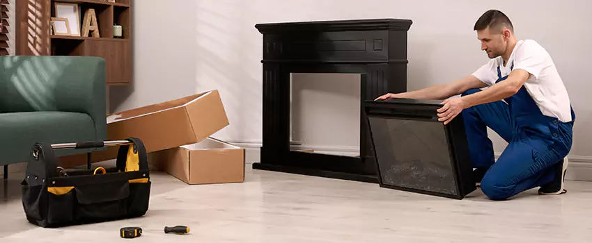 Old Rusted Metal Fireplace Repair And Replacement in Haltom City, TX